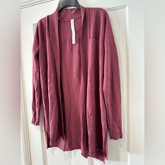 Lululemon.Merino wool Blissful Zen Sweater Slits open cardigan sweater Cashlu 6 - Picture 6 of 16